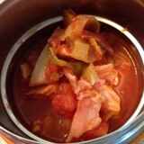 スープジャーで☆鶏肉とキャベツのトマト煮